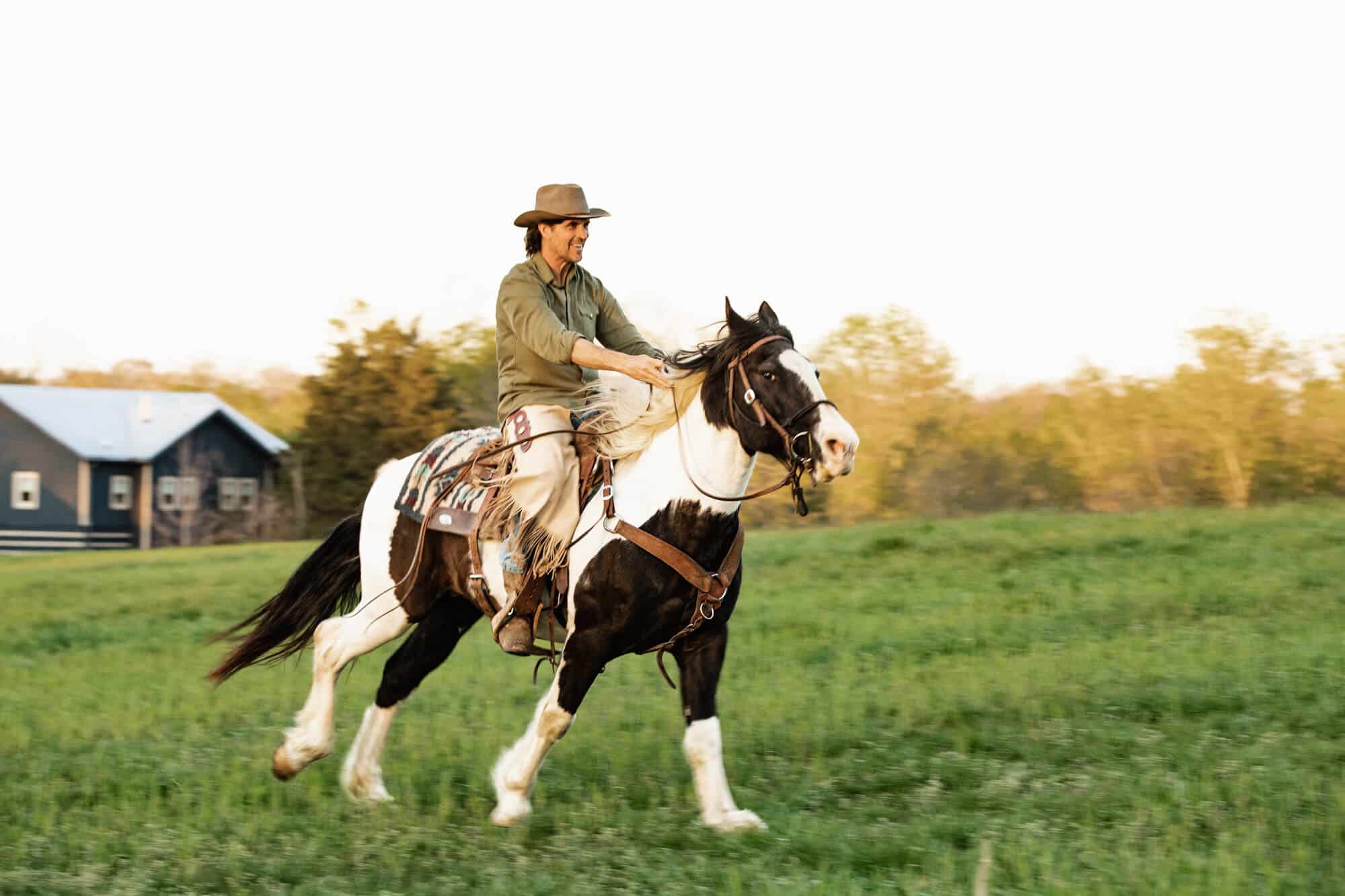 Miles Adcox riding a horse