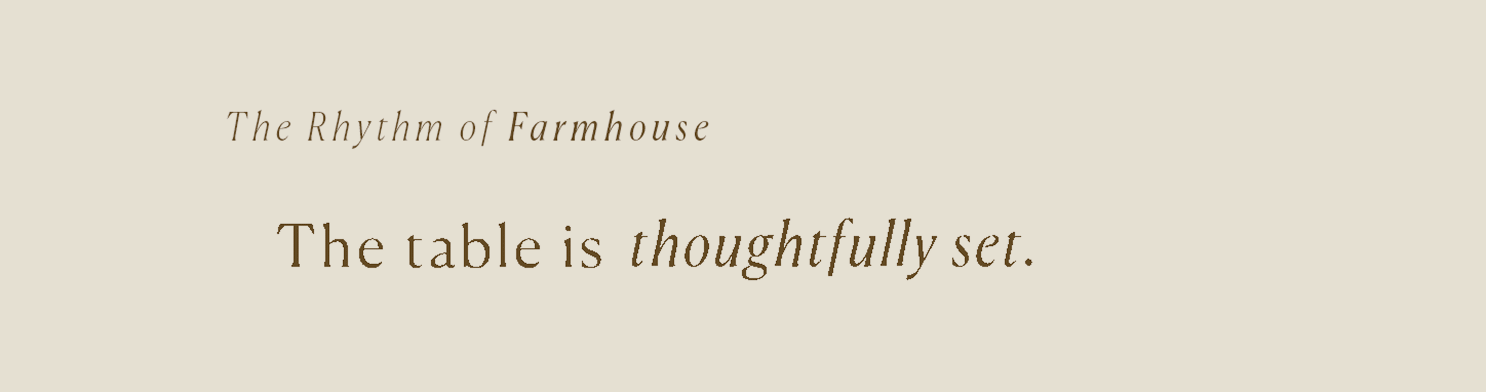 Farmhouse Rhythm